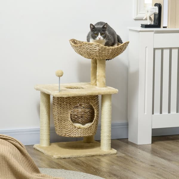 Liten Katträd, 45x40x74 cm, Beige