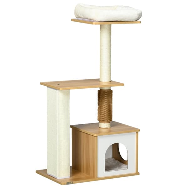 Kradsetræ, 59.5x39.5x114 cm, Eg+Creme