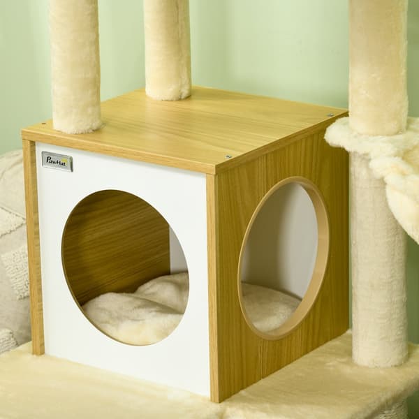 Kissapuu, 48,5P x 48,5L x 141,5K cm, Beige