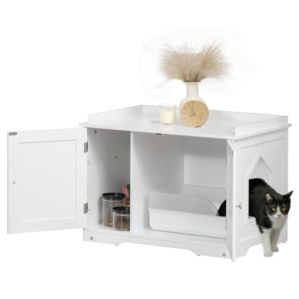 Kattekabinet, 86x48x52 cm, Hvid