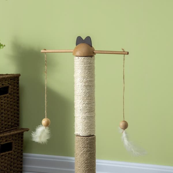 Kattorn, 56H cm, Ø32x56H cm, Naturträ