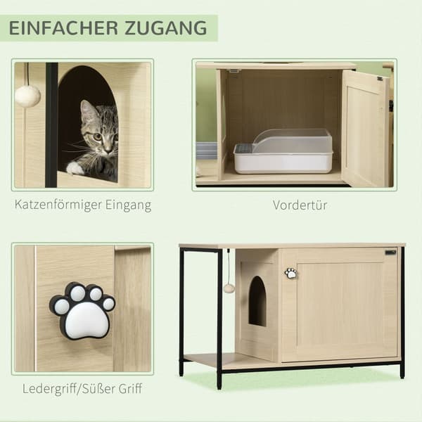 Kattekabinet, 86x48x52 cm, Eg