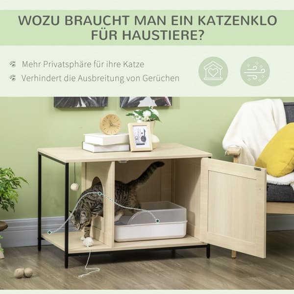 Kattekabinet, 86x48x52 cm, Eg