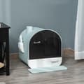 Miniatyrbillede 2 af 9: Katte Toilet med Hætte, 43x44x47 cm, Grøn