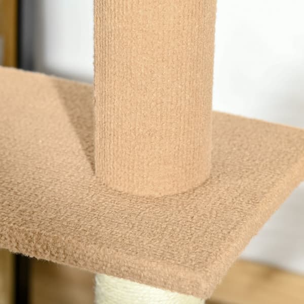 Kissan kiipeilypuu, 43x27x228-260 cm, Khaki