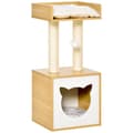 Miniatyrbillede 1 af 9: Kattekurv med Puder, 35x35x81 cm, Natur
