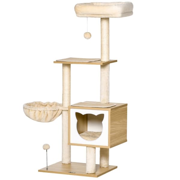 Katte træ, 48x40x126 cm, Beige