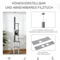 Miniatyrbillede 6 af 9: Kradsetræ, 60x40x225-255 cm, Lys Grå