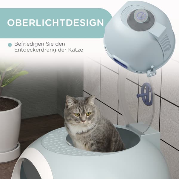 Katte Toilet, 47x55x44 cm, Blå