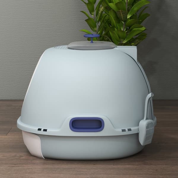 Katte Toilet, 47x55x44 cm, Blå