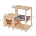 Miniatyrbillede 3 af 9: Kattehus, 70x35x60 cm, Natur