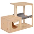 Miniatyrbillede 1 af 9: Kattehus, 70x35x60 cm, Natur