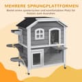 Miniatyrbild 7 av 9: Kattstuga, 78x55.5x91 cm, Grå