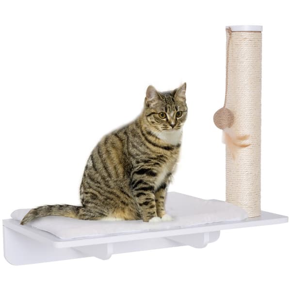 Kattlounge, 55x30x50 cm, Vit