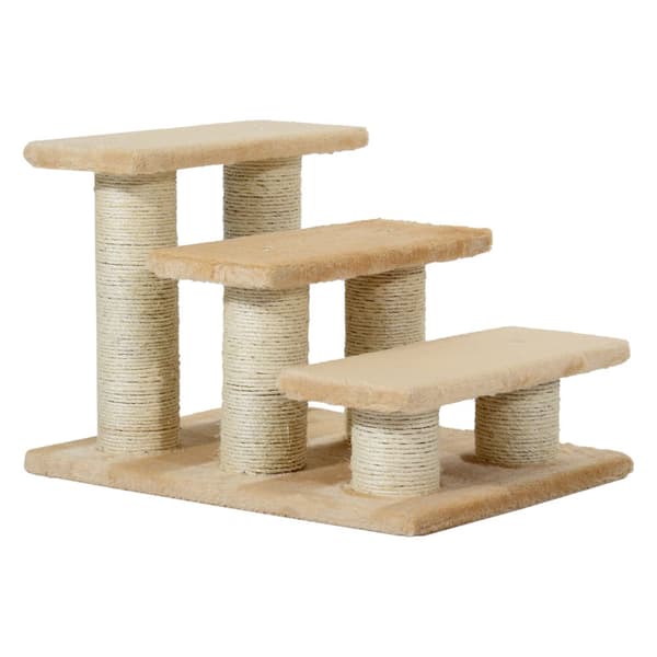 Kæledyrstrapper, D33-003, 45x35x34 cm, Creme