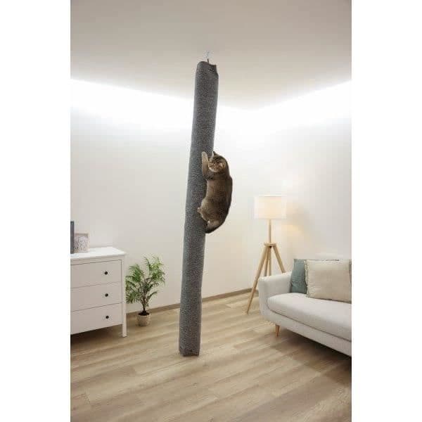 Klätterpåse för katter - KERBL - MATTA - 16 x 16 x 240 cm - Takmontering - Polyester