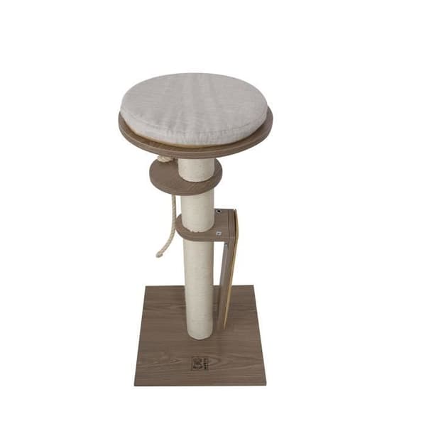 CatElite - Klösträ GEORGE II - 40 x 40 x 79 cm - MDF träplattform med sisalstolpe