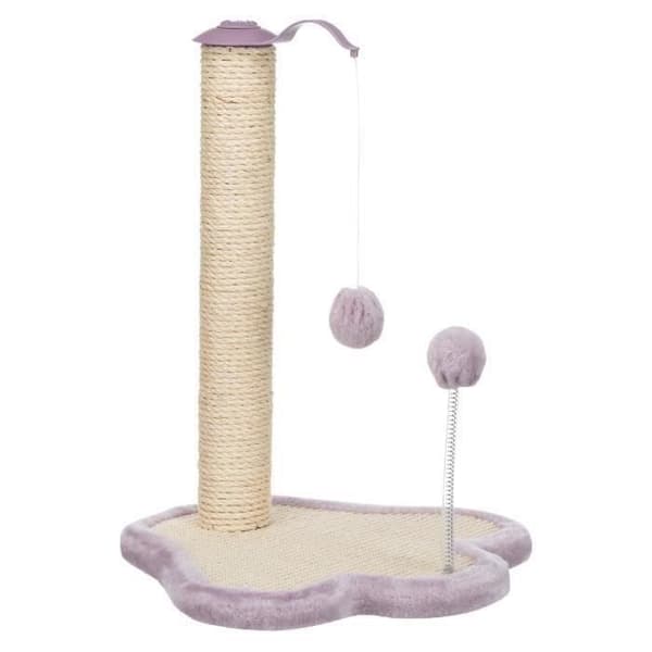 TRIXIE Junior kradsetræ - Med træstamme - 50 cm - Naturlig og lilla
