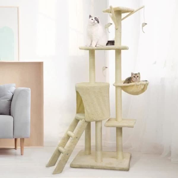 JIPSY Beige Klösträ - 79 x 34 x 138 cm - Beige