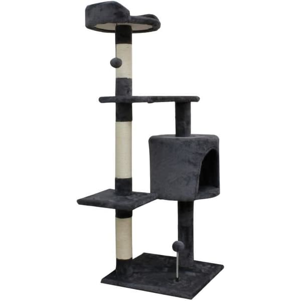 JAPSER - Kradsetræ - 40 x 40 x 114 cm - Grå
