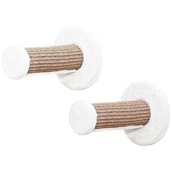 Väggklättersteg för katt - 22 x 6 cm - 2 klättertrappor|beige,|