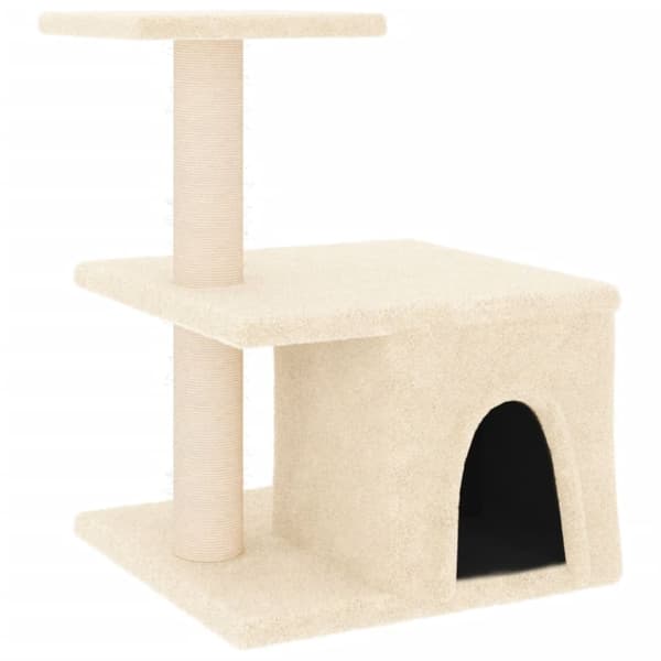 Klösträd med sisalpelare gräddvit 48 cm