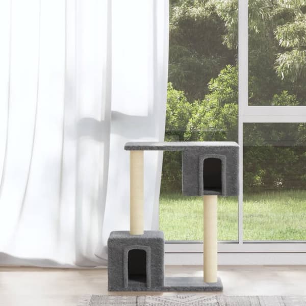 Klösträd med sisalpelare ljusgrå 60 cm