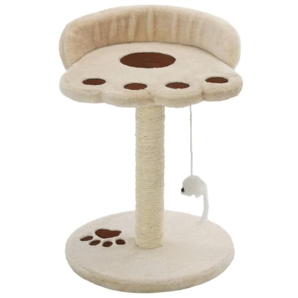 Klösträd med sisalpelare 40 cm beige och brun