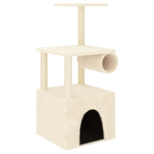 Klösträd med sisalpelare gräddvit 109,5 cm