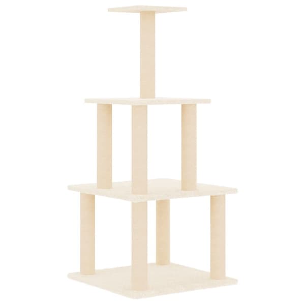 Klösträd med sisalpelare gräddvit 111 cm