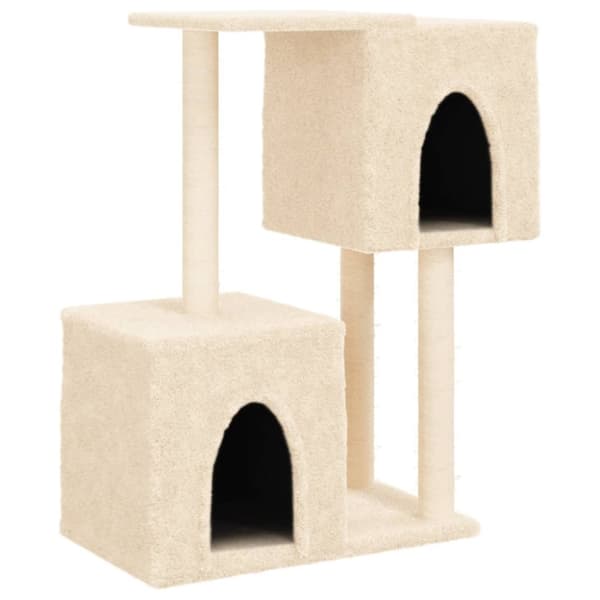 Klösträd med sisalpelare gräddvit 86 cm