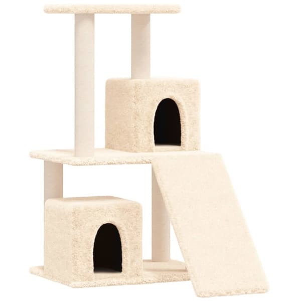Katträd med klöspelare sisal gräddvit 82 cm