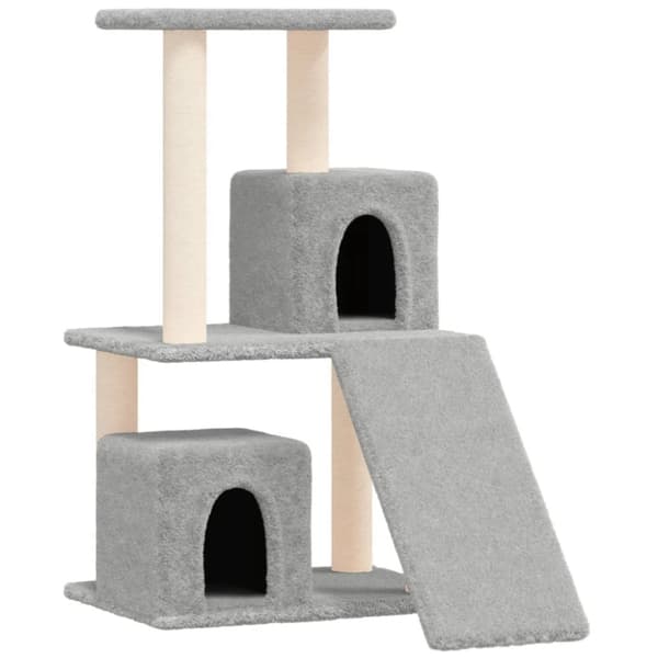 Klösträd med sisalpelare ljusgrå 82 cm