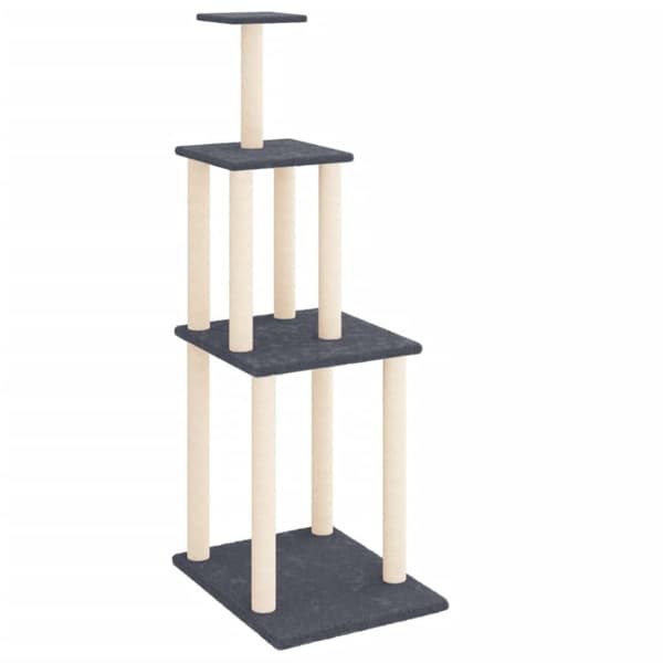 Klösträd med sisalpelare mörkgrå 149 cm