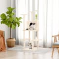Miniatyrbild 1 av 2: Katträd med klöspelare sisal gräddvit 144,5 cm