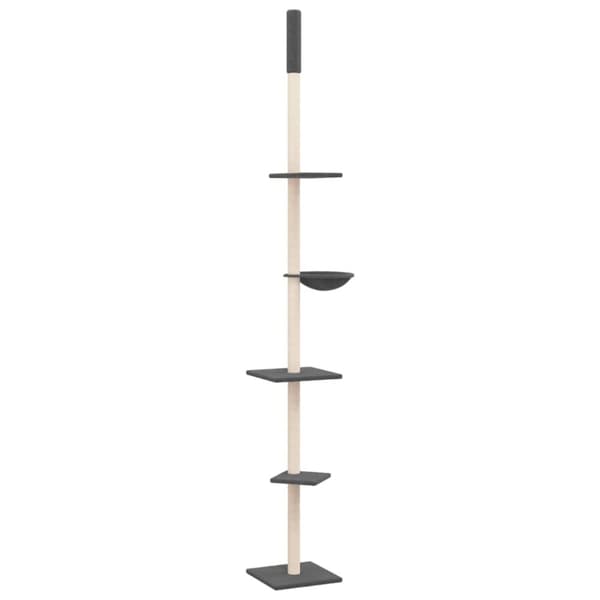 Golv-till-tak klösträd mörkgrå 263,5-289,5 cm
