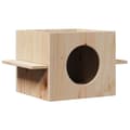 Miniatyrbild 1 av 2: Katthus 51x35x30 cm massiv furu