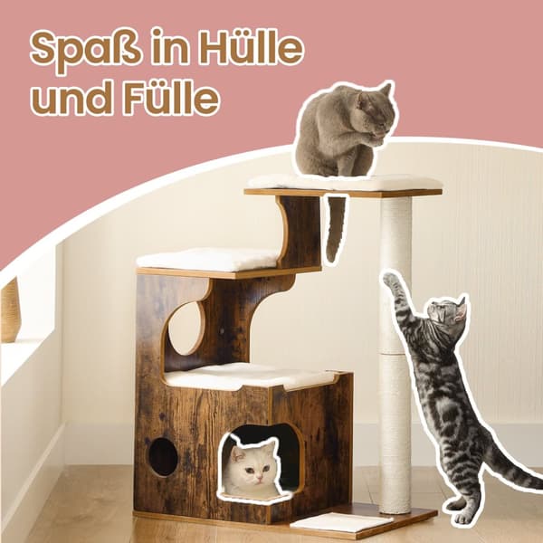Krabpaal – 88 cm – Vintage Bruin