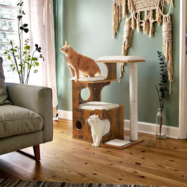 Krabpaal – 88 cm – Vintage Bruin