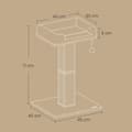 Miniatyrbild 5 av 5: Cat Tree - med plyschplattform - 40 x 30 cm - med skrapstolpe