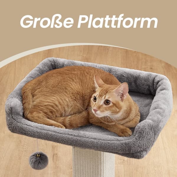 Cat Tree - Med overdådig platform - 40 x 30 cm - med ridser stolpe