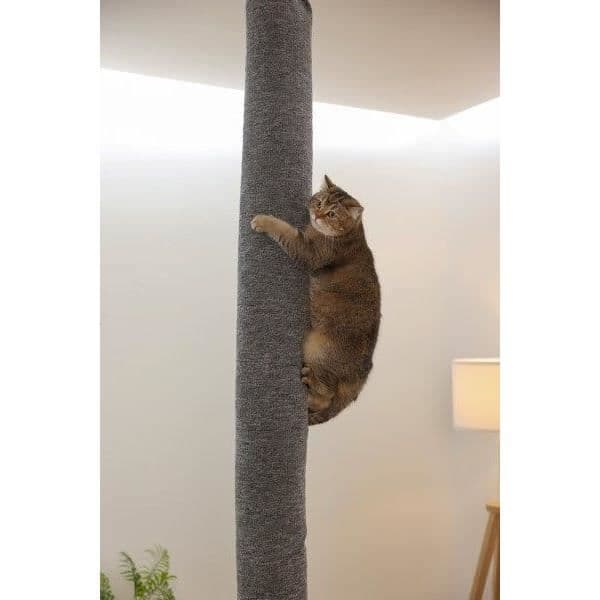 Klätterväska för katt - KERBL - MATTA - 16 x 16 x 240 cm - Takmontering - Polyester