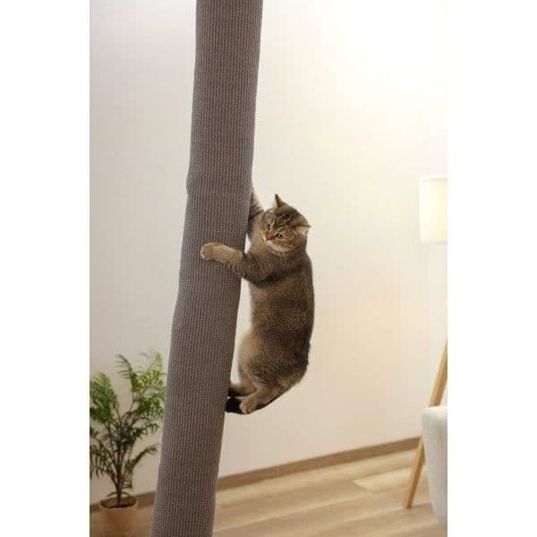 KERBL Klätterväska för Katter - CLIMBER - 16 x 16 x 240 cm - Takmontering - Grå