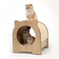 Miniatyrbild 2 av 5: Klösträ för katt - CATIT - Vesper Minou - Utbytbar klösmatta i sisal - Eklook - L. 36 x B. 37 x H. 40