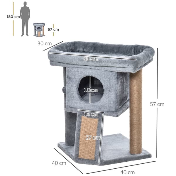 Kattträd, Trämaterial, Tredelad Design