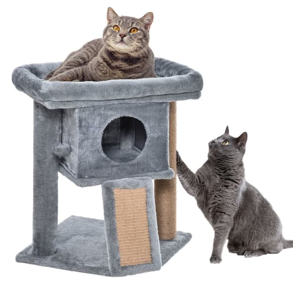 Kattträd, Trämaterial, Tredelad Design