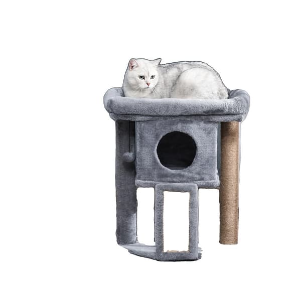 Kattträd, Trämaterial, Tredelad Design