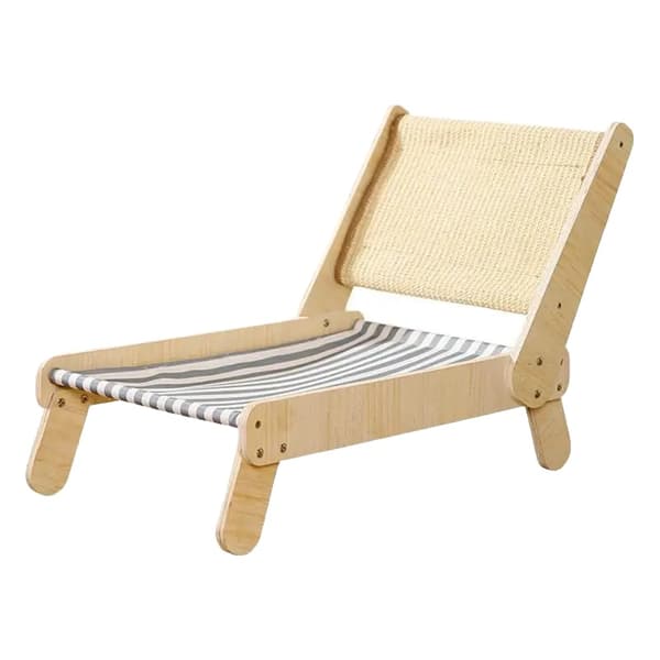 Sisal Kat Lounger, Justerbare Positioner, Holdbart Nylonmateriale, Indendørs Brug