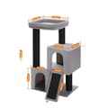 Miniatyrbillede 1 af 2: Stort katte træ, ekstra tykke kløpæle, multi-niveau design,AMT0267BK, L