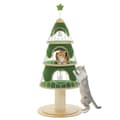 Miniatyrbild 1 av 2: Julklapp Kattträd, 3 Mysiga Kondos, Flerplansdesign, Sisal Klösträd,AMT0260GN, L